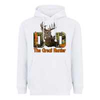 White Western Dad The Great Deer Hunter Heavyweight Hoodie - LillyAllenDesigns