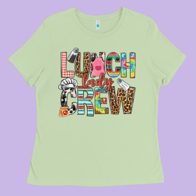 Lunch Lady Crew Ladies Tee Designed By Nancycooperartshop