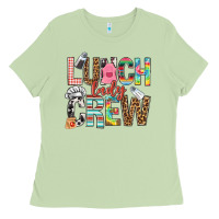 Matcha lunch lady crew Ladies Tee - NancyCooperArtShop