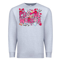 Heather Grey Postal Worker Premium Sweatshirt - CowhideDigitalArt