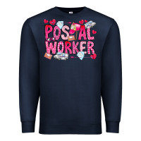 Navy Postal Worker Premium Sweatshirt - CowhideDigitalArt