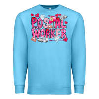 Ocean Blue Postal Worker Premium Sweatshirt - CowhideDigitalArt