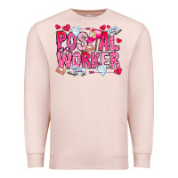 Pale Pink Postal Worker Premium Sweatshirt - CowhideDigitalArt