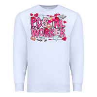 White Postal Worker Premium Sweatshirt - CowhideDigitalArt
