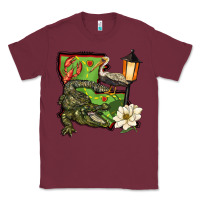 Burgundy louisiana state Classic Tee - BarkalooDesign