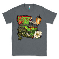 Charcoal Heather louisiana state Classic Tee - BarkalooDesign