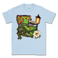 Dusty Blue louisiana state Classic Tee - BarkalooDesign