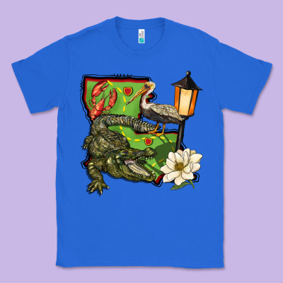 Louisiana State Classic Tee Designed By Barkaloodesign
