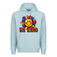 Blue Mist Be kind pride Premium Hoodie - FaDigitalArtStudio