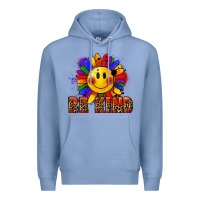 Colony Blue Be kind pride Premium Hoodie - FaDigitalArtStudio