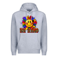 Heather Grey Be kind pride Premium Hoodie - FaDigitalArtStudio