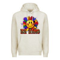 Oatmeal Heather Be kind pride Premium Hoodie - FaDigitalArtStudio