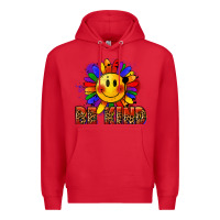 Red Be kind pride Premium Hoodie - FaDigitalArtStudio