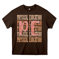 Chocolate Brown physical education Heavy Core Tee - MaliasSmallBusiness