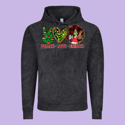 Peace Love Grinch Vintage Hoodie Designed By Bettercallsaul