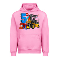 Fuchsia Pink forklift birthday five Urban Hoodie - Artiststas
