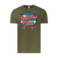 Vintage Olive Christmas Vibes Vintage Tee - Bettercallsaul