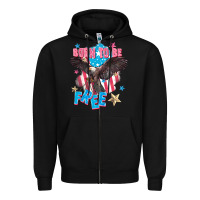 Black Born to be free Zipper Hoodie - FaDigitalArtStudio
