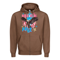 Chestnut Born to be free Zipper Hoodie - FaDigitalArtStudio