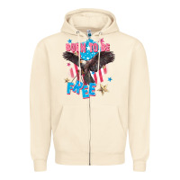 Sandshell Born to be free Zipper Hoodie - FaDigitalArtStudio