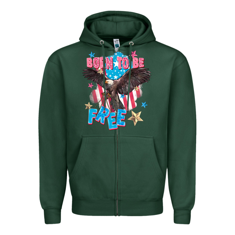 Born To Be Free Zipper Hoodie by FaDigitalArtStudio | Teevron