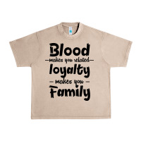 French Oak Blood Makes You Related Makes You Family Urban Heavy Tee - Bettercallsaul