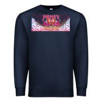Navy Mama is Valentine 16oz Premium Sweatshirt - CowhideDigitalArt