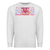 Oatmeal Heather Mama is Valentine 16oz Premium Sweatshirt - CowhideDigitalArt