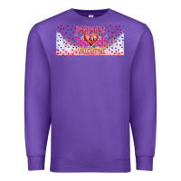 Purple Mama is Valentine 16oz Premium Sweatshirt - CowhideDigitalArt