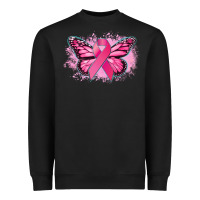 Black Cancer ribbon butterfly Cancer Awareness Heavyweight Sweatshirt - HowdyJamesFarm