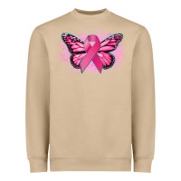 Mushroom Cancer ribbon butterfly Cancer Awareness Heavyweight Sweatshirt - HowdyJamesFarm
