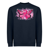 Cancer Ribbon Butterfly Cancer Awareness Heavyweight Sweatshirt | Teevron