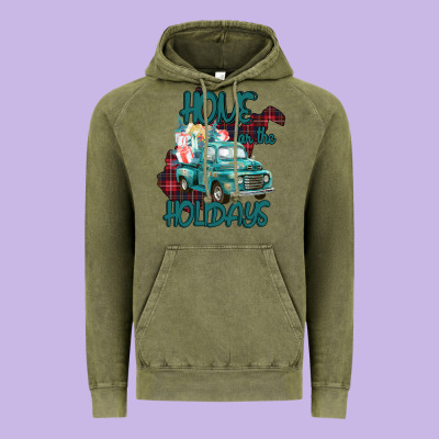 Christmas Home For The Holidays Vintage Hoodie Designed By Bettercallsaul