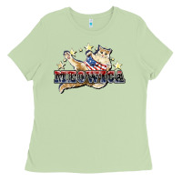 Matcha meowica cat Ladies Tee - NancyCooperArtShop