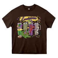 Chocolate Brown obsessive cup disorder mardi gras Heavy Core Tee - MaliasSmallBusiness
