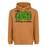 Meerkat With god all things are possible St. Patrick's Day Heavyweight Hoodie - LillyAllenDesigns