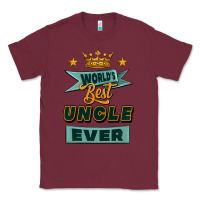 Burgundy world's best uncle ever Classic Tee - Jasminsmagicworld