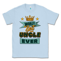 Dusty Blue world's best uncle ever Classic Tee - Jasminsmagicworld