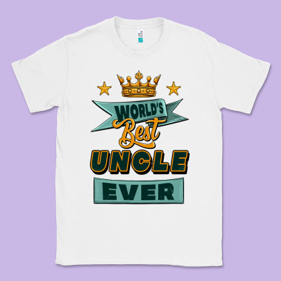 World's Best Uncle Ever Classic Tee Designed By Jasminsmagicworld