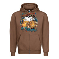 Chestnut I'm not drunk i'm patriotic Zipper Hoodie - FaDigitalArtStudio