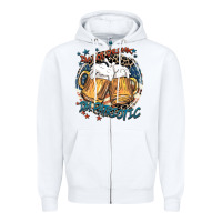 White I'm not drunk i'm patriotic Zipper Hoodie - FaDigitalArtStudio