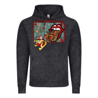 Vintage Black Merry Christmas Lips Santa Vintage Hoodie - Bettercallsaul