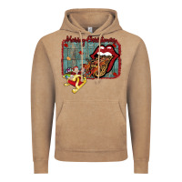 Vintage Coffee Merry Christmas Lips Santa Vintage Hoodie - Bettercallsaul