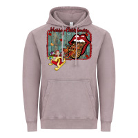 Vintage Zinc Merry Christmas Lips Santa Vintage Hoodie - Bettercallsaul
