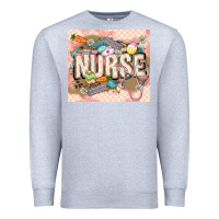 Heather Grey Easter Nurse Premium Sweatshirt - LillyAllenDesigns