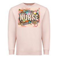Pale Pink Easter Nurse Premium Sweatshirt - LillyAllenDesigns