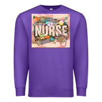 Purple Easter Nurse Premium Sweatshirt - LillyAllenDesigns