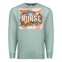 Seafoam Easter Nurse Premium Sweatshirt - LillyAllenDesigns