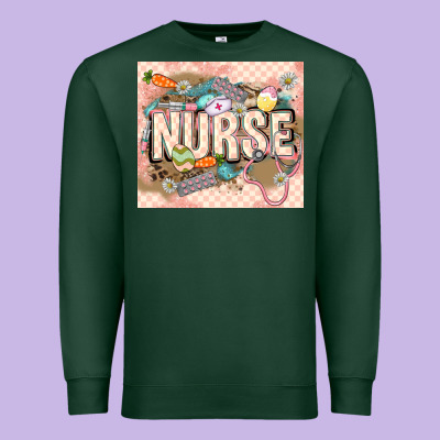Easter Nurse Premium Sweatshirt Designed By Lillyallendesigns