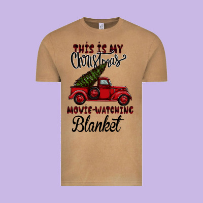 Christmas Movie Watching Blanket Vintage Tee Designed By Bettercallsaul